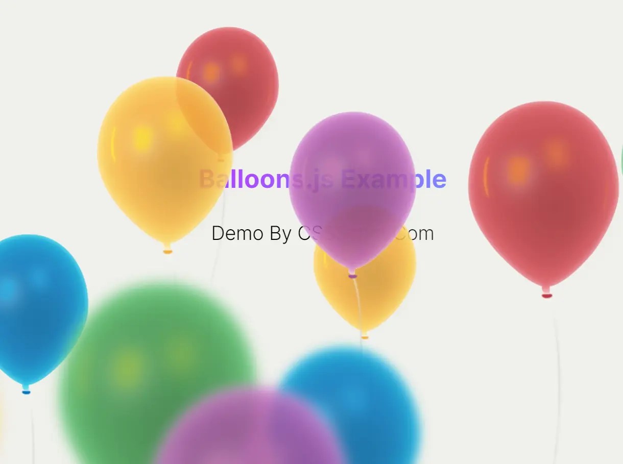 Add Animated Festive Balloons to Your Site with Balloons.js