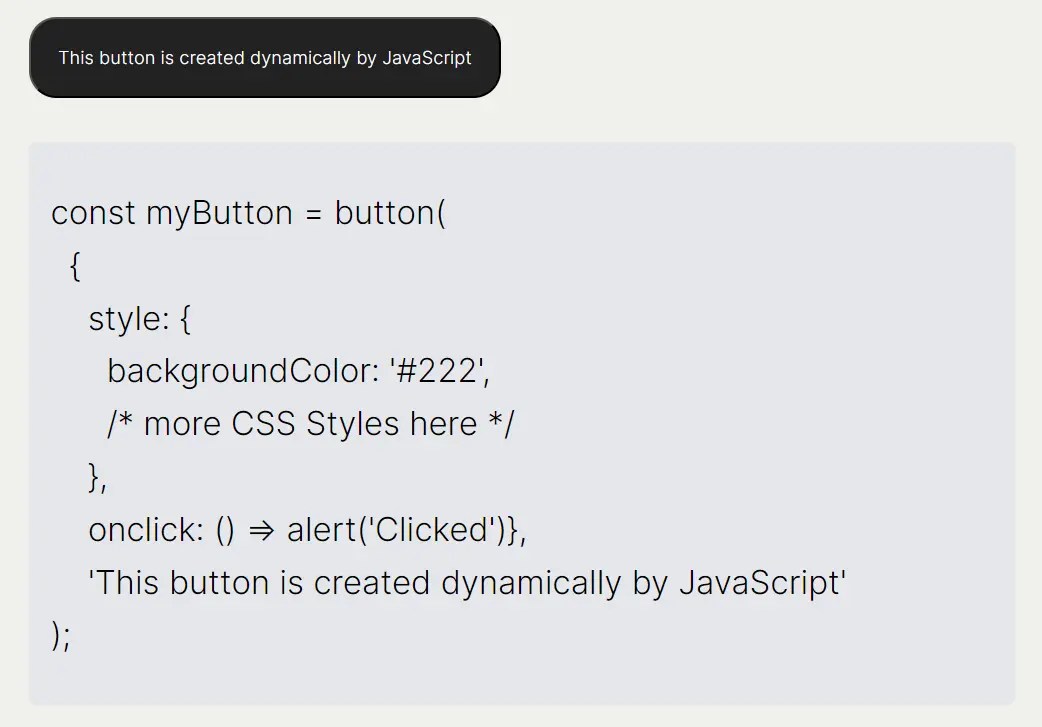 Dynamic DOM Creation & Manipulation With TinyJS