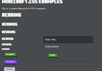 minecraft-web-design-framework