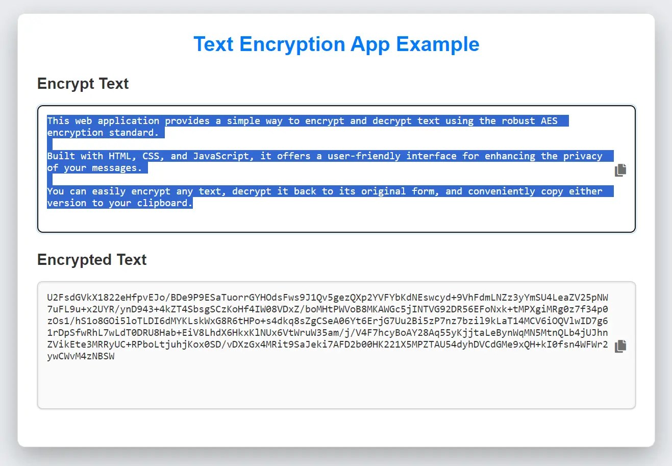 Text Encryption