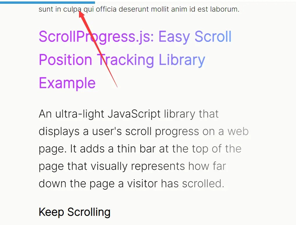 Easy Scroll Position Tracking – ScrollProgress.js