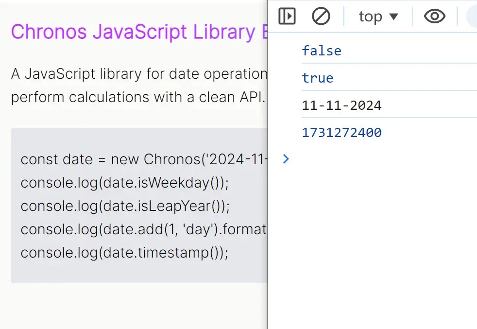 Professional Date & Time Management in JavaScript – Chronos