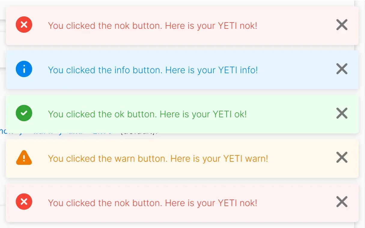 Customizable Stackable Toast & Growl Notification Library – yetialerts