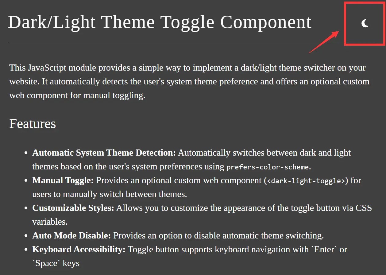 Auto and Manual Dark Mode Switch in JavaScript – dark-light-toggle