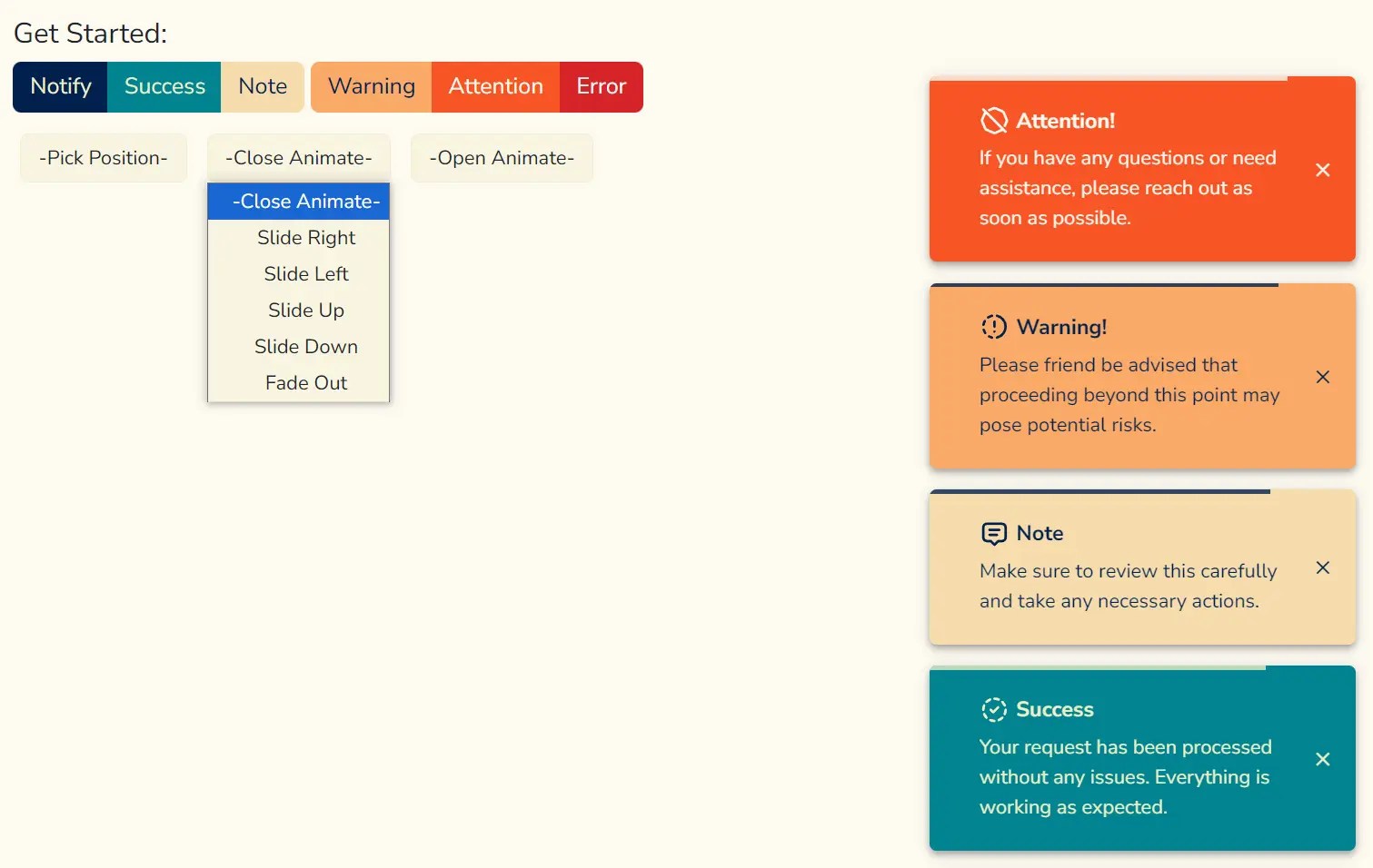 Sleek Toast & Growl Alert Notification Library – Nostfly.js