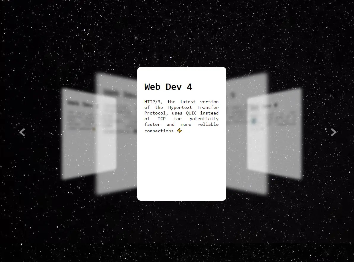Coverflow Card Carousel with JavaScript and CSS/CSS3