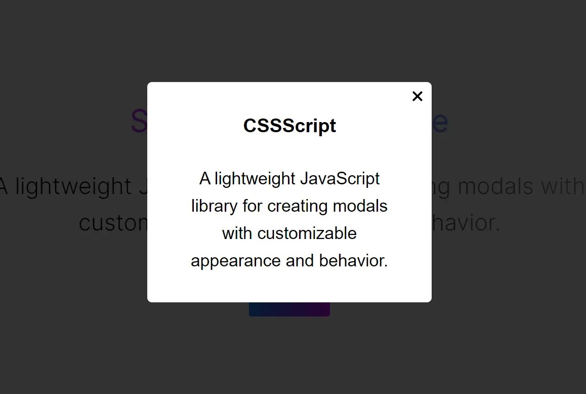 Simple Modal JS
