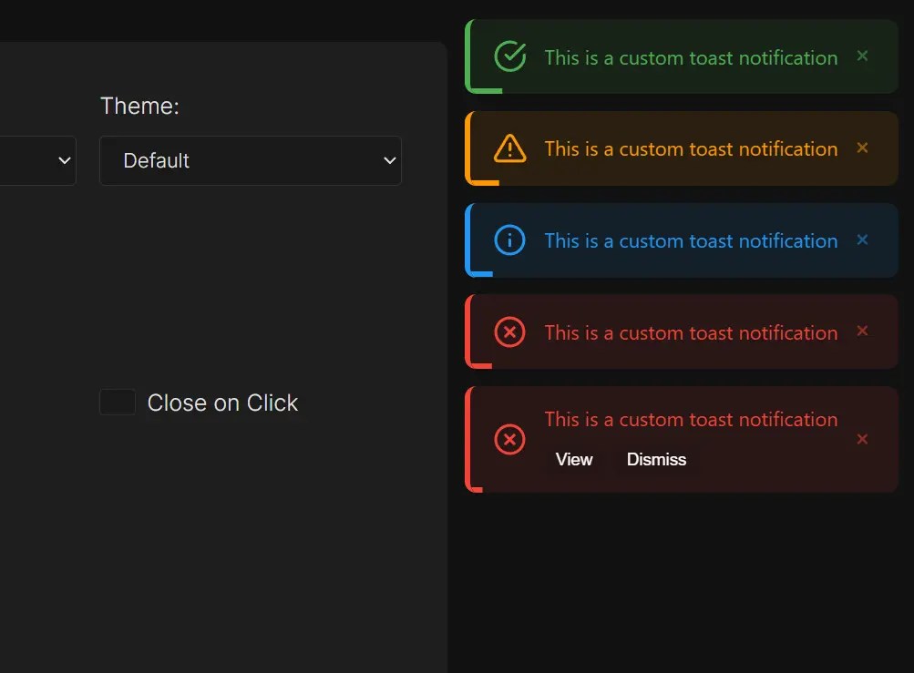 Beautiful Toast Notifications with 40+ Themes – ButterPop.js