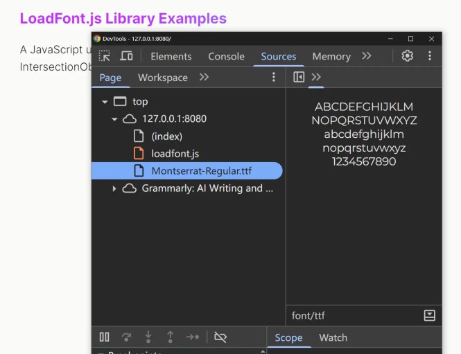 lazy-load-fonts-intersectionobserver