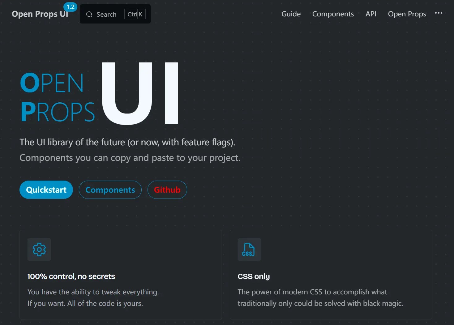 Copy-Paste CSS Components Library for Modern Web – Open Props UI