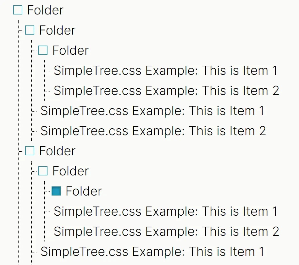 Pure CSS Collapsible Tree View – SimpleTree.css