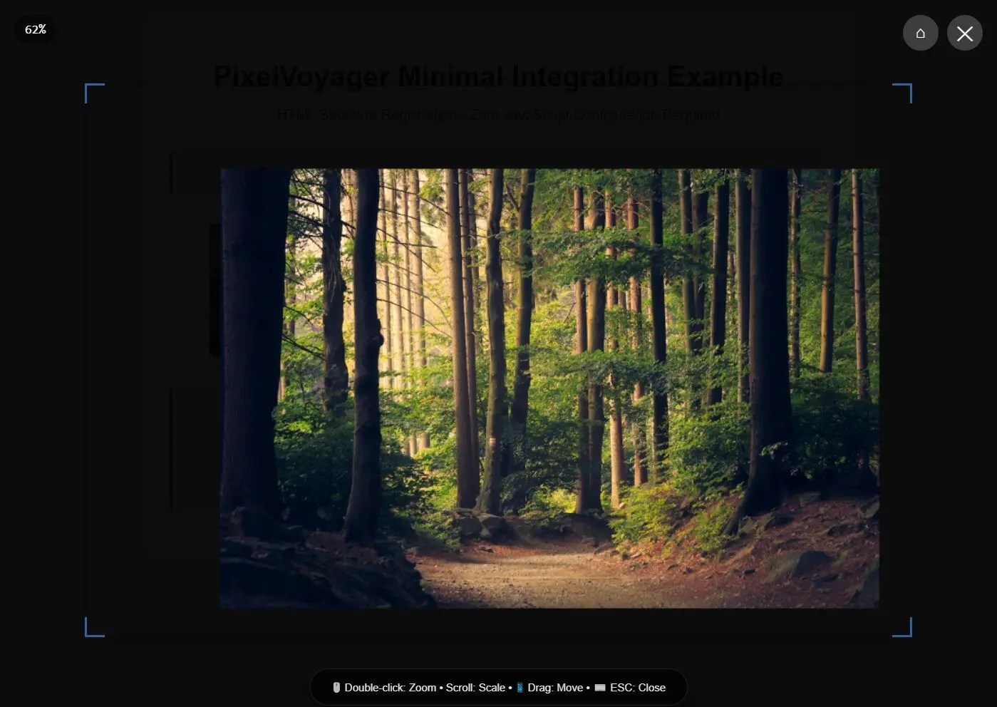 Responsive Interactive JavaScript Lightbox & Image Viewer Library – PixelVoyager