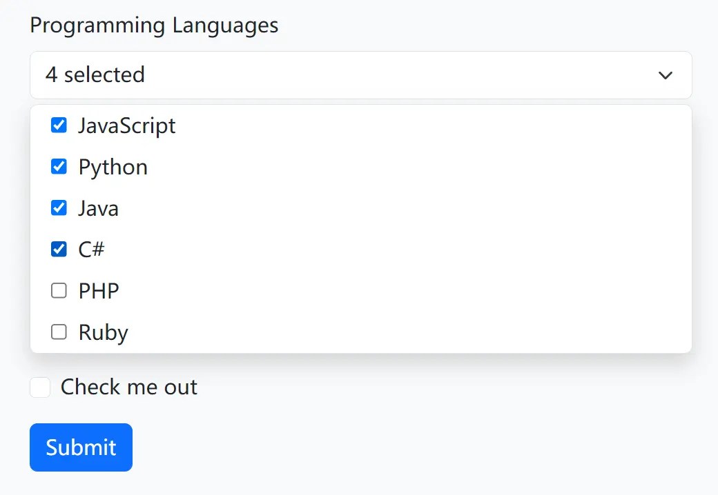 Multi-Select Dropdown for Bootstrap 5 – select-checklist