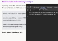 fast-escape-html