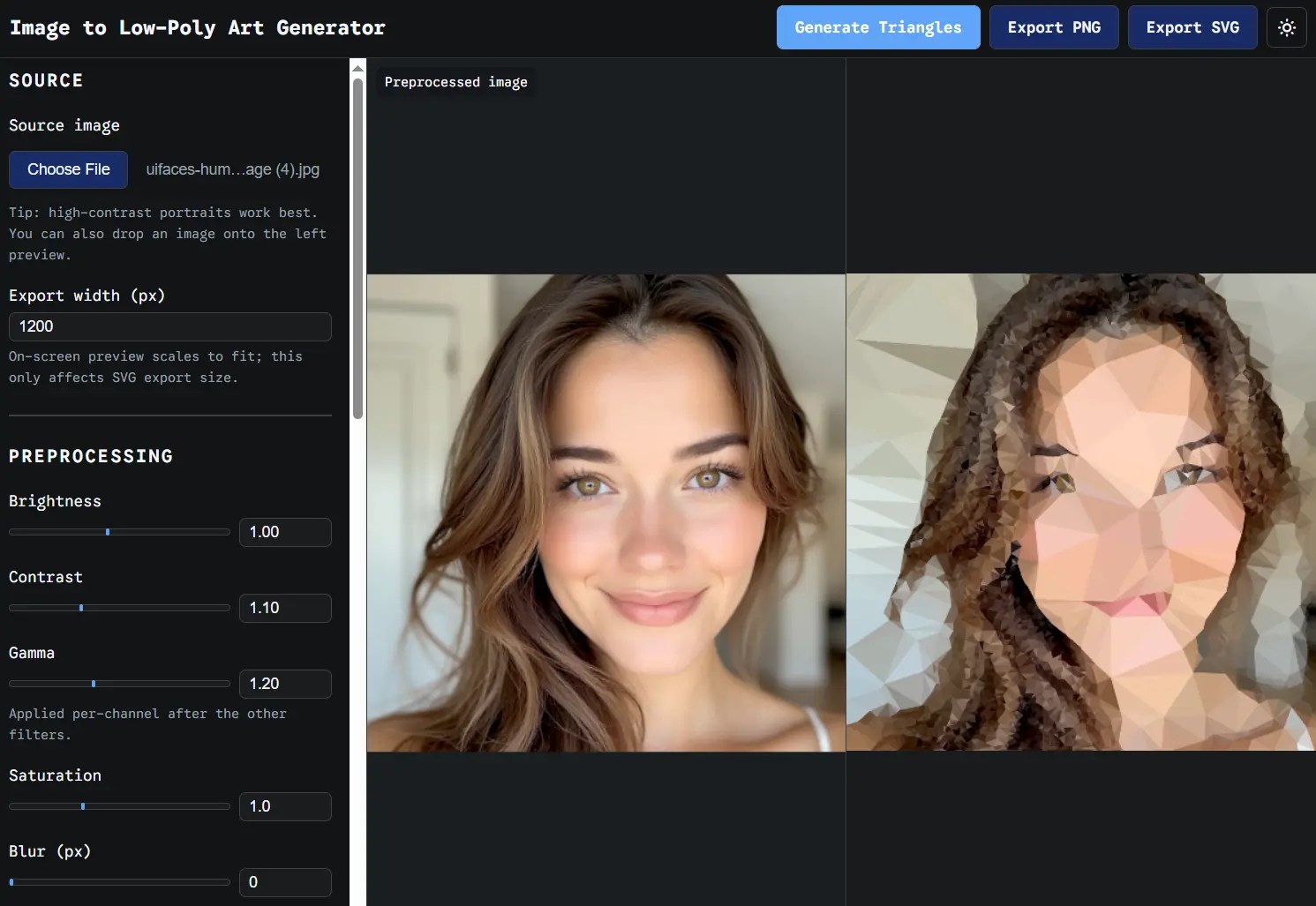 Transform Images into Low-Poly Art with Pure JavaScript – Image-to-Triangle