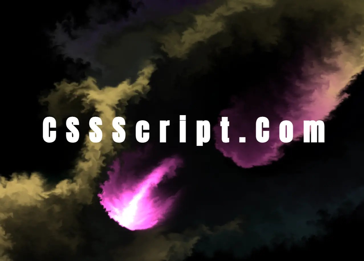 Interactive Smoke/Fluid Motion Effects with Canvas and WebGL