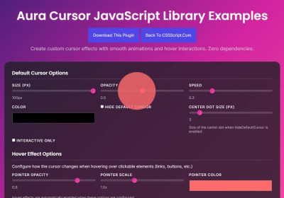 Custom Mouse Effects for Modern Web Apps – Aura Cursor