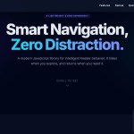 Smart Scroll-Aware Header Navigation Library – Peek.js