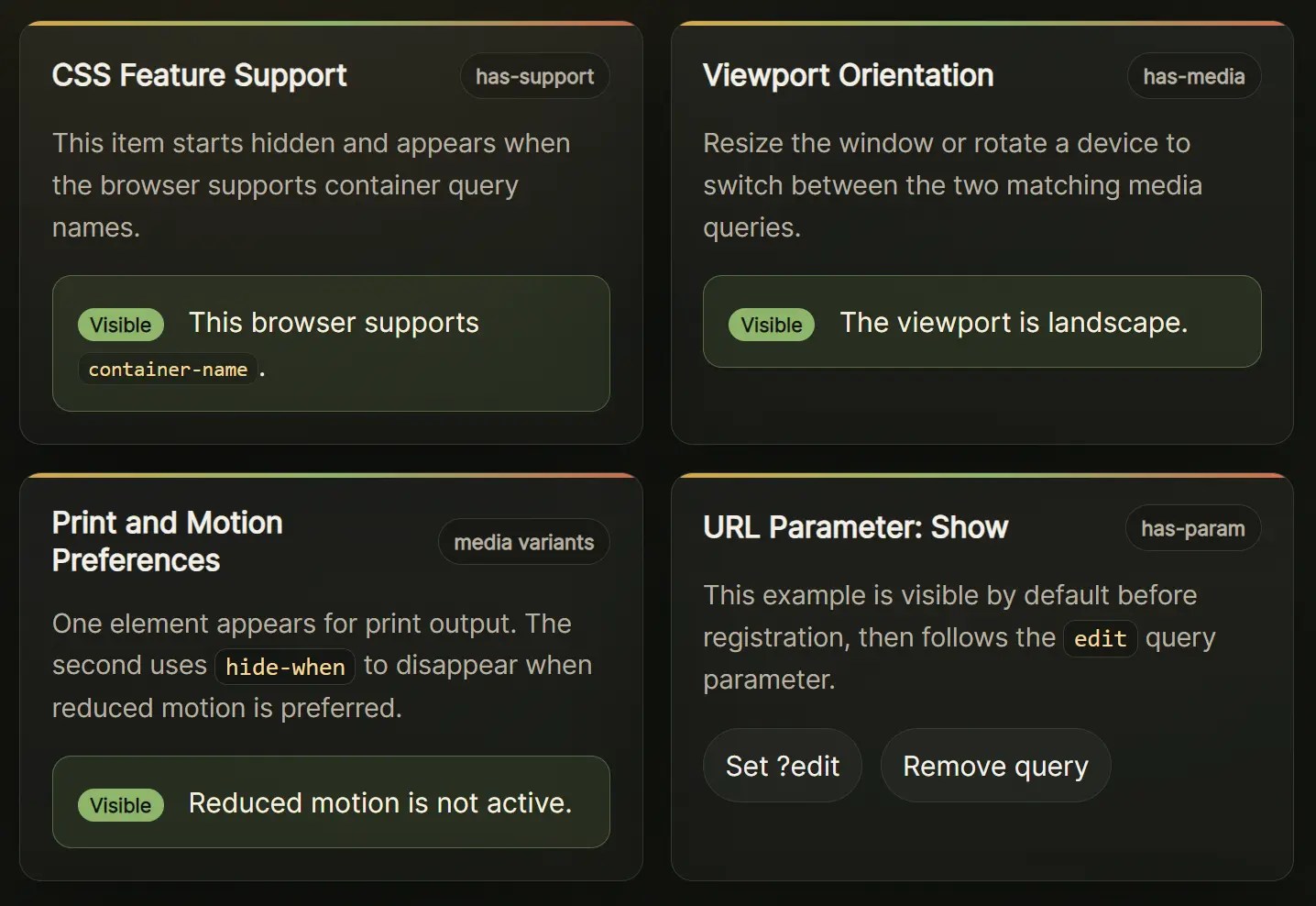 Conditional Content Visibility with show-when Web Component
