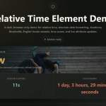 Relative Time Element for Time Ago Text Relative Time Element for Time Ago Text