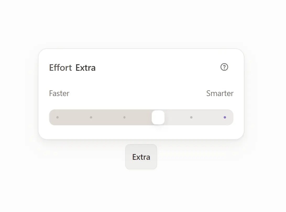 Claude-Style Effort Slider Web Component – Claude Model Selector