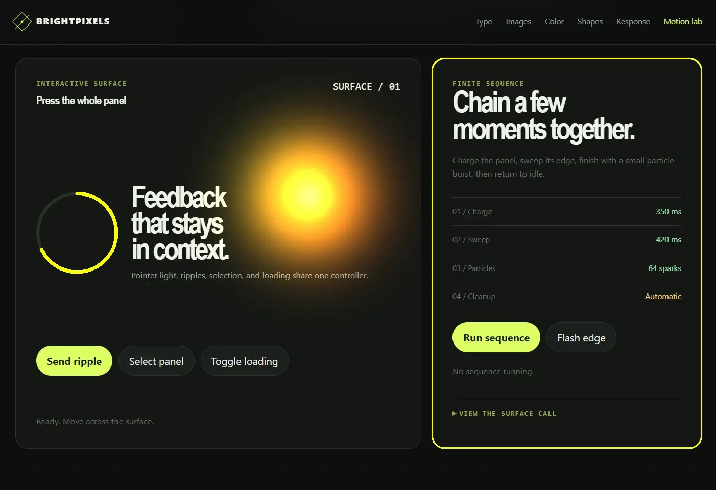 Brightpixels: JavaScript Library for WebGPU HDR Text, Glow & Particles