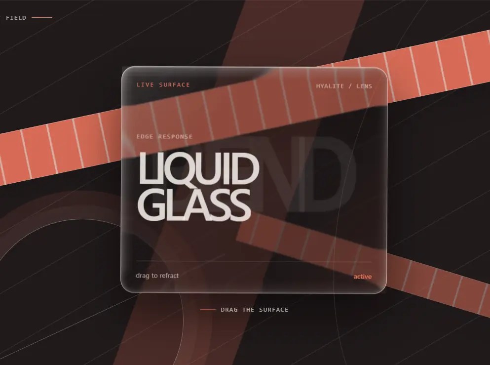 SVG Liquid Glass Refraction for HTML Elements – Hyalite.js