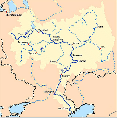 Don River World Map VolgaMap 