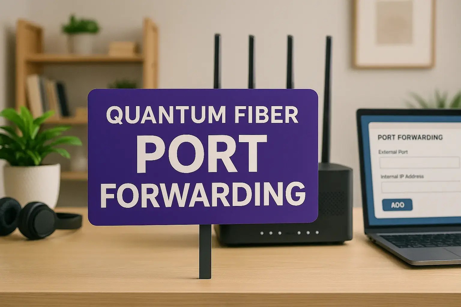Quantum fiber port forwarding