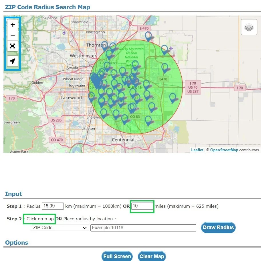 Free Printable Radius Map Totally Free Printables Zip Code 