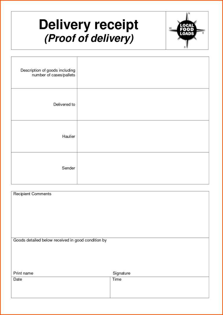 proof of delivery template word cumedorg