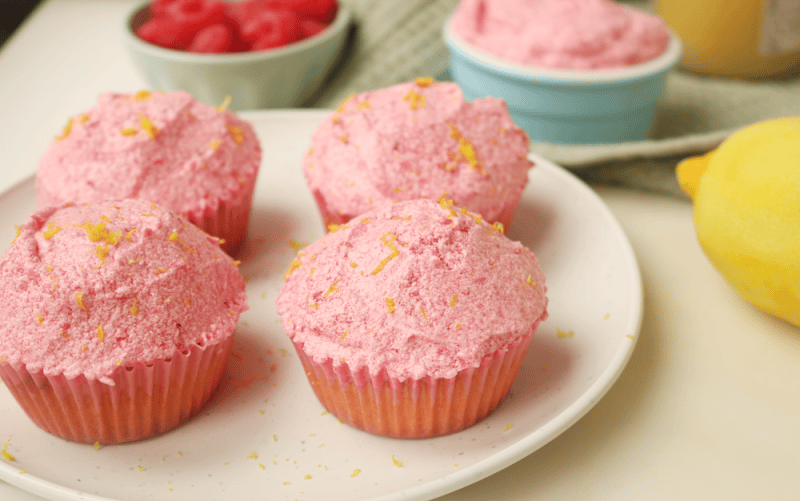Raspberry Lemonade Cupcakes