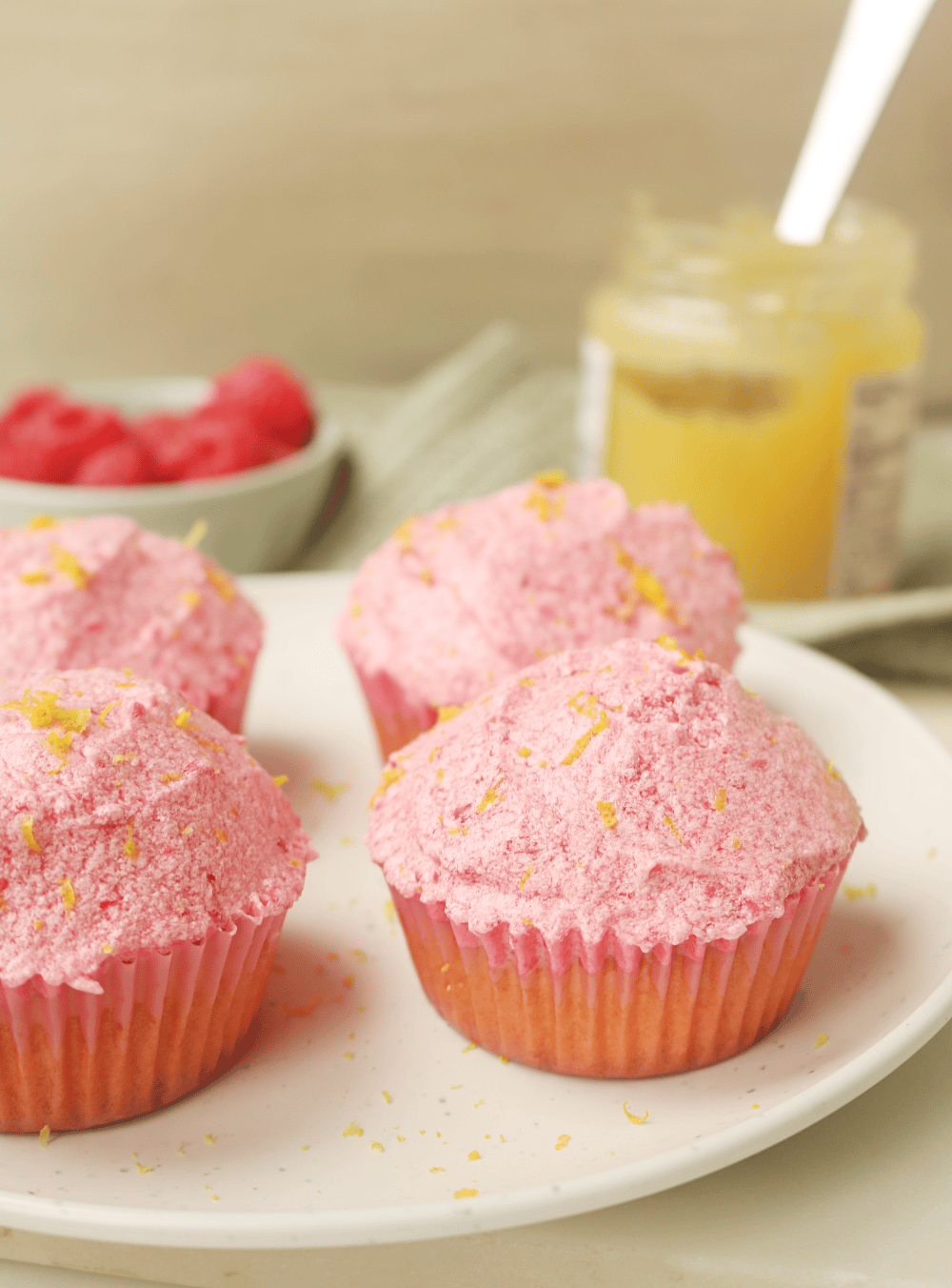 Raspberry Lemonade Cupcakes