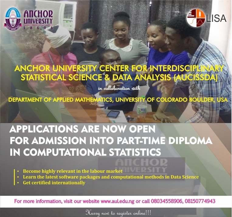 Anchor University Lagos Part-Time Diploma in Computational ...