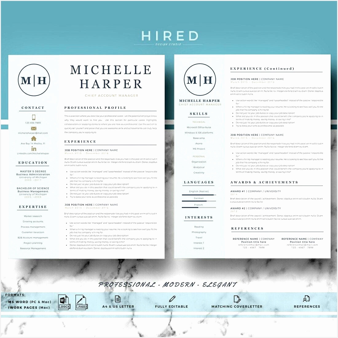 Free resume apple pages templates. 9 Cv Template Mac Pages | Free Samples , Examples & Format