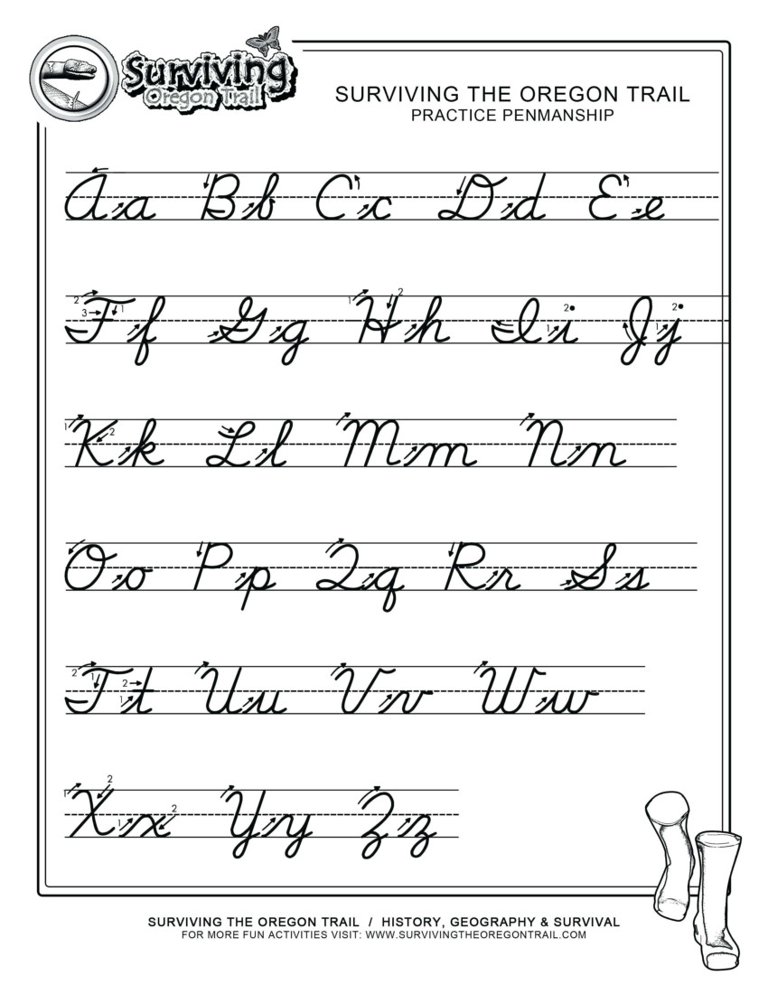 cursive worksheets az download printable cursive alphabet free