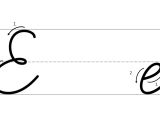 Cursive E Worksheet Learn E In Cursive And The Cursive Alphabet