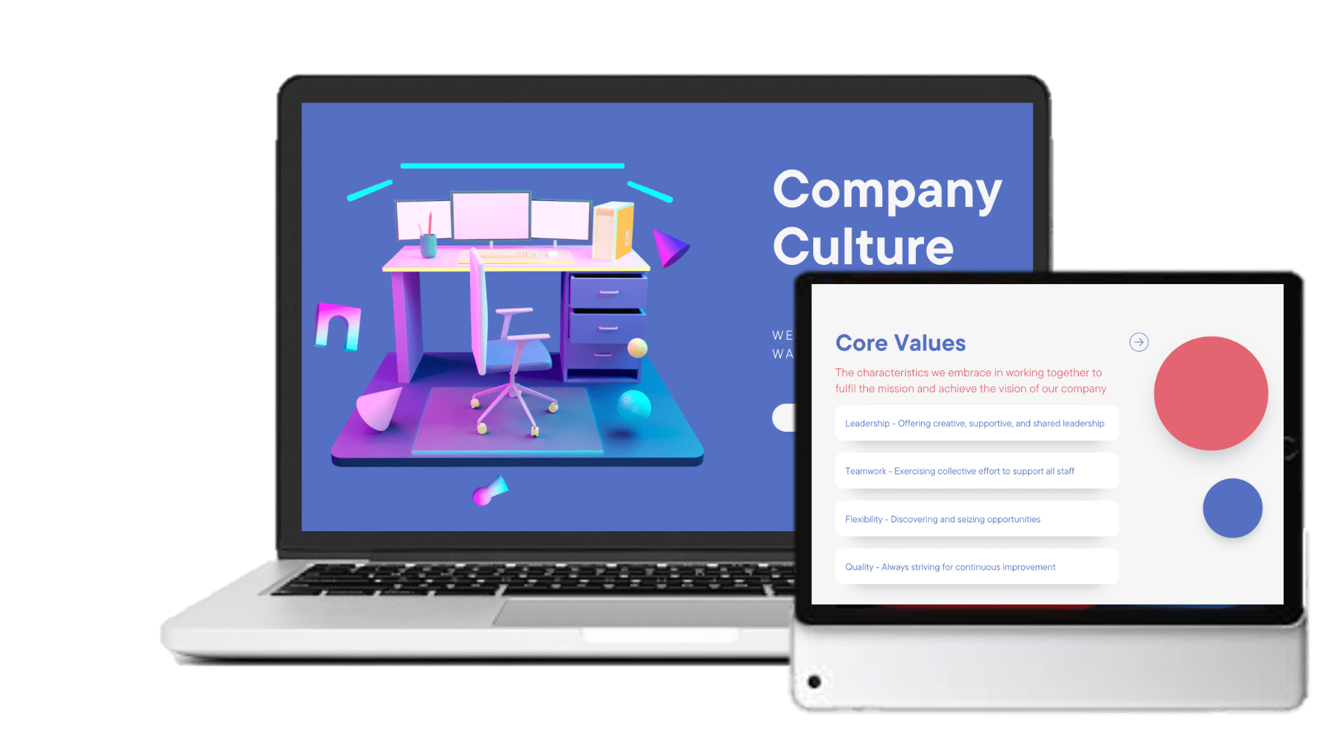 Company culture eLearning example