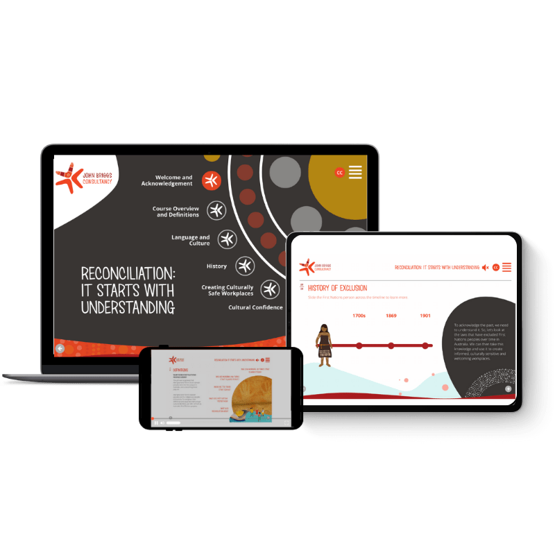 eLearning example of First Nations training