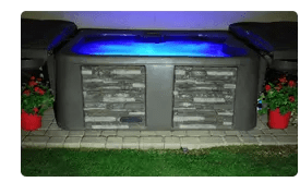 An image showing the LED lighting of a Tuff Spa