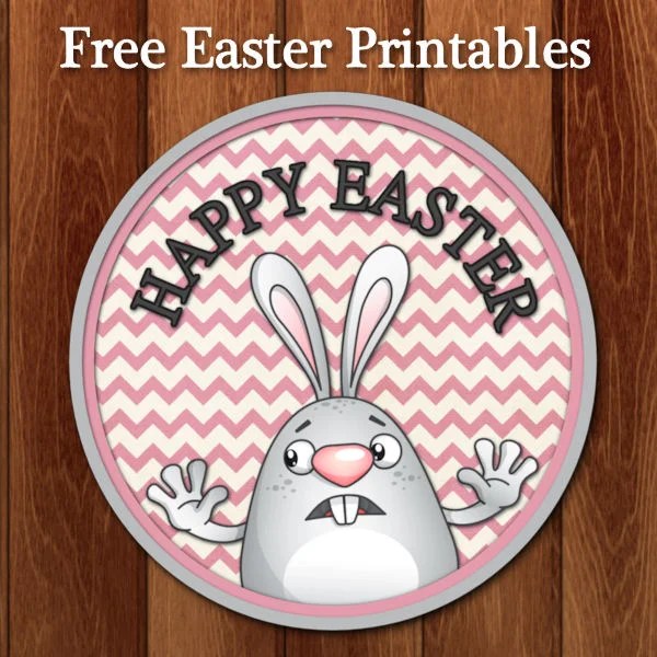 PartyMommy 30 Happy Easter Envelope Seals – 1.5" Round Bunny Labels Stickers Multi-Color