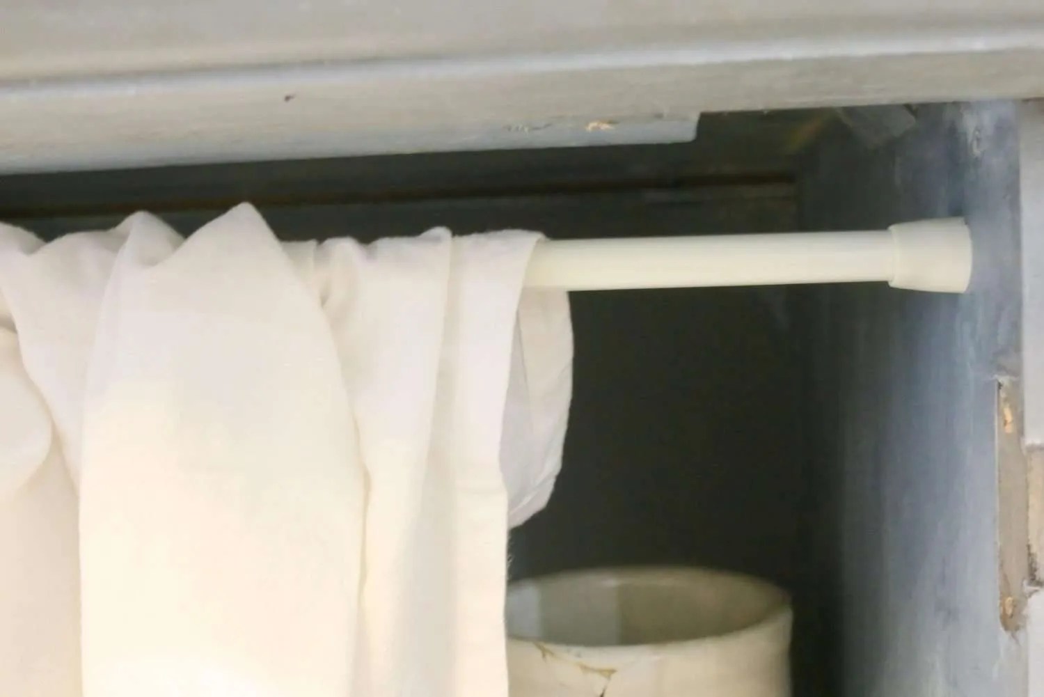 Easy, No Sew DIY Tea Towel Curtains