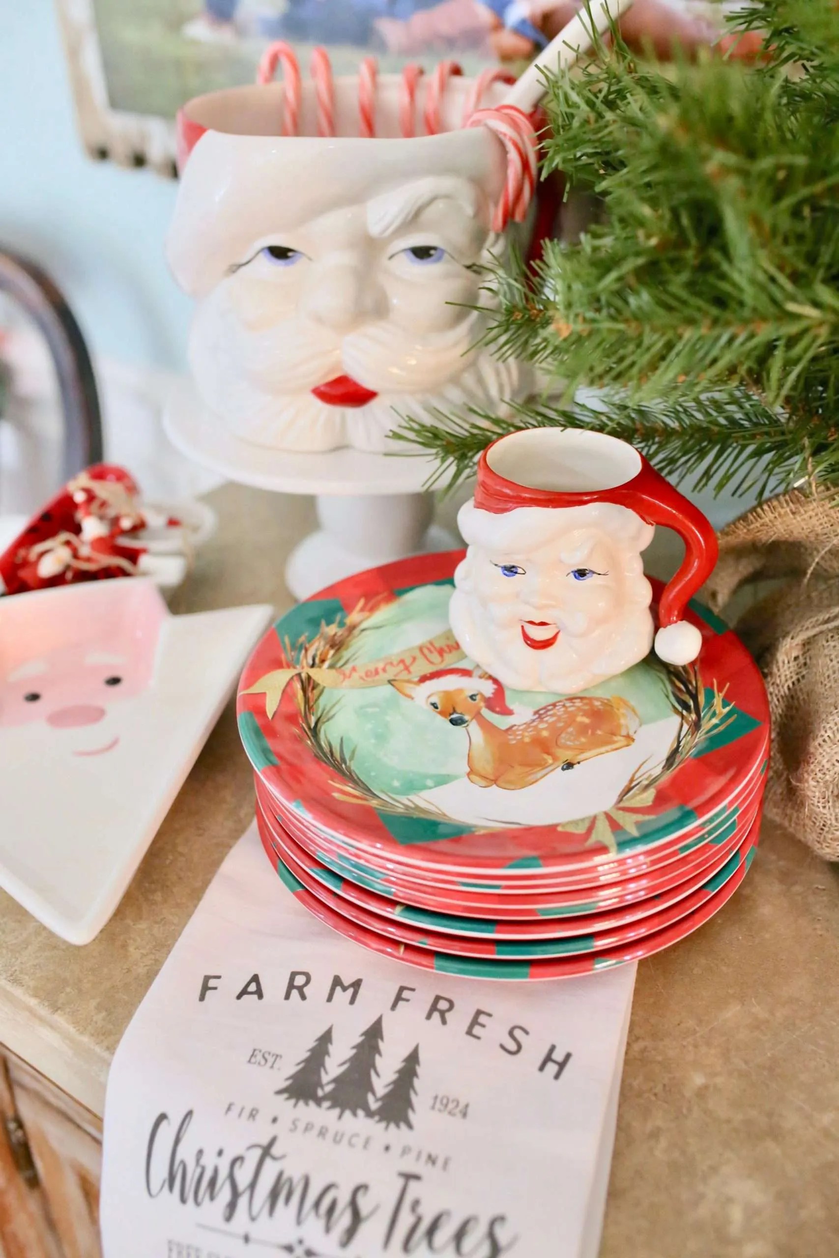 Christmas plates