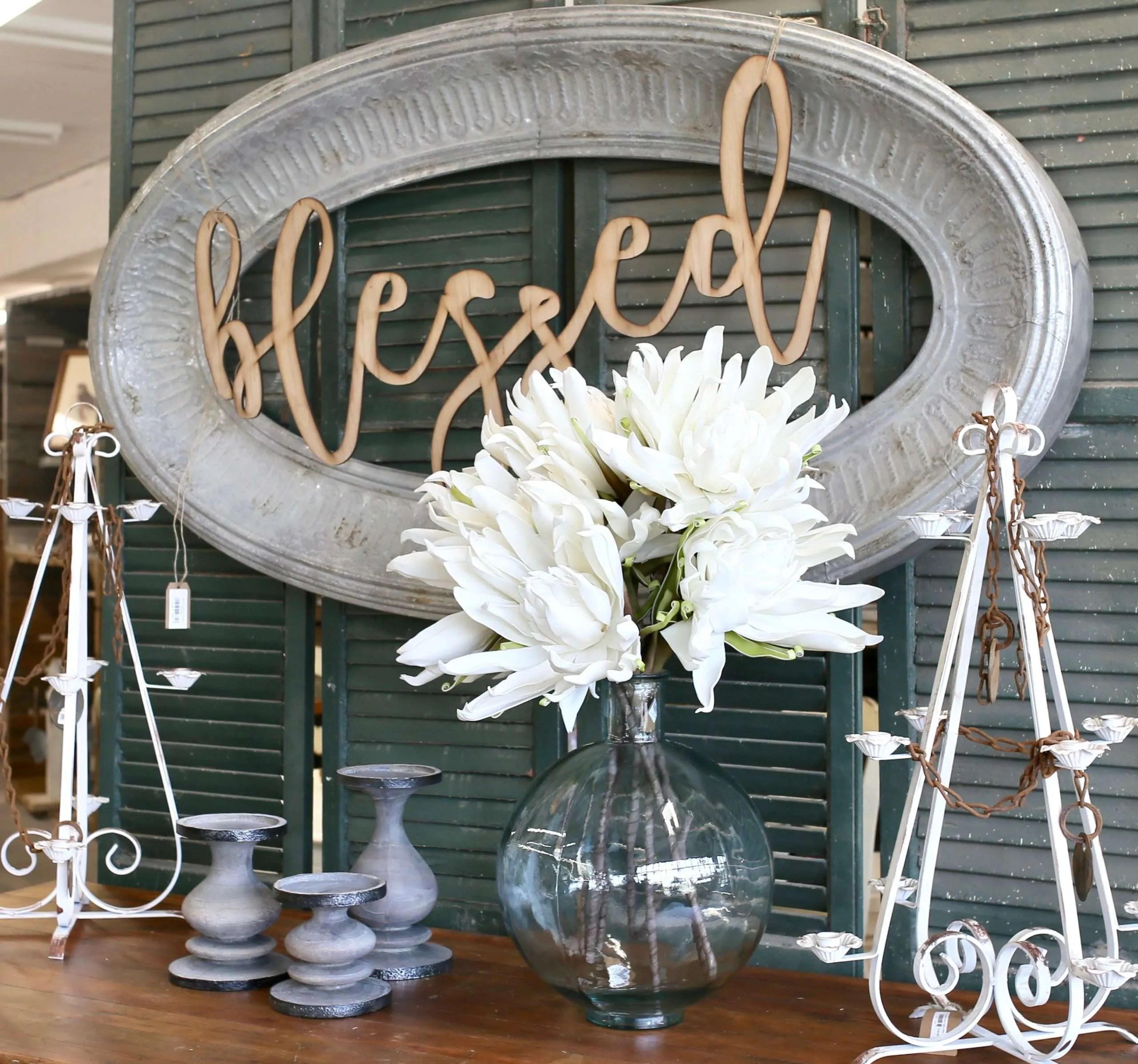 Shutters add an interesting texture when layered.