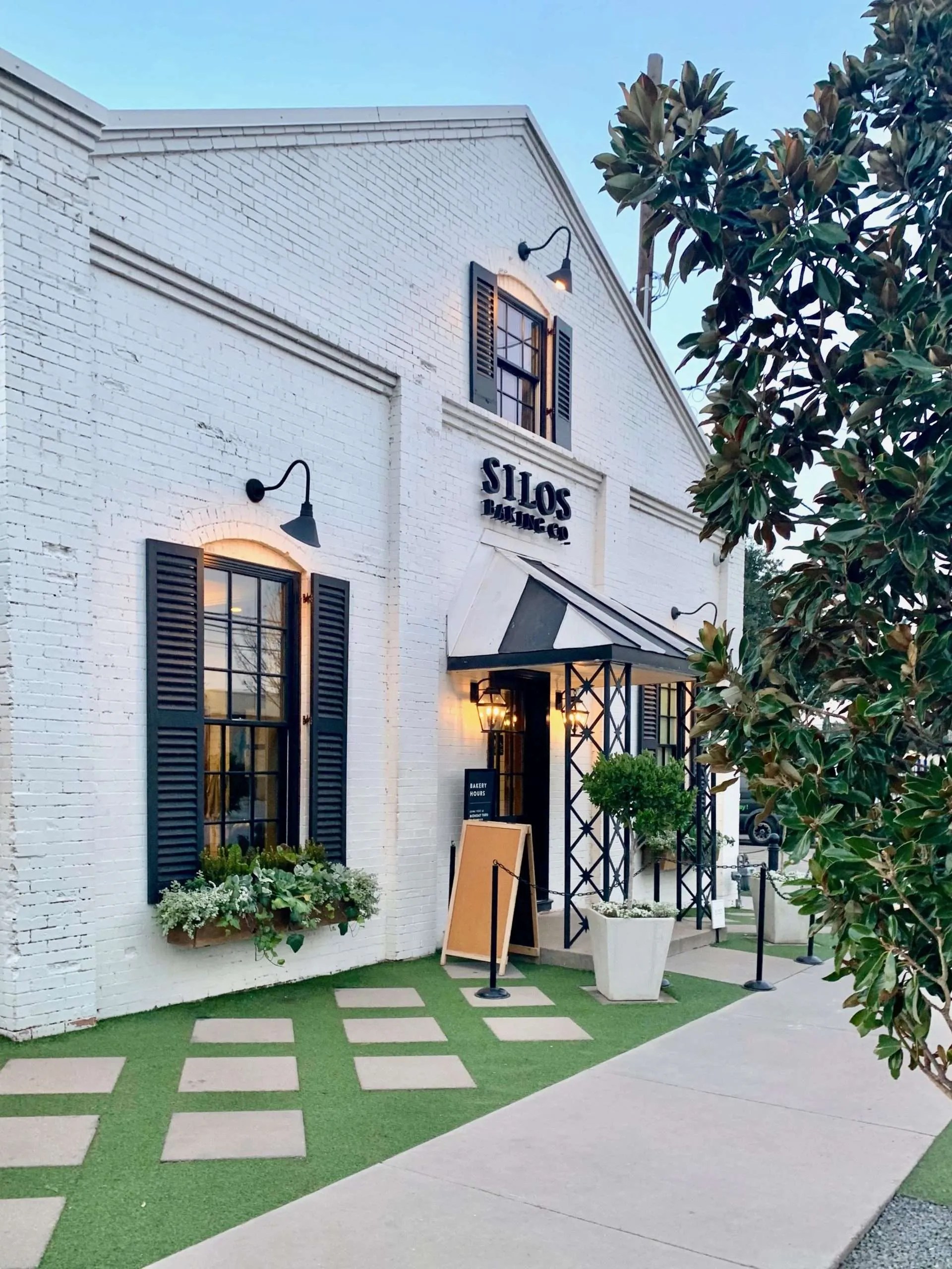 Silos Baking Co is located next to the main entrance to the Silos.