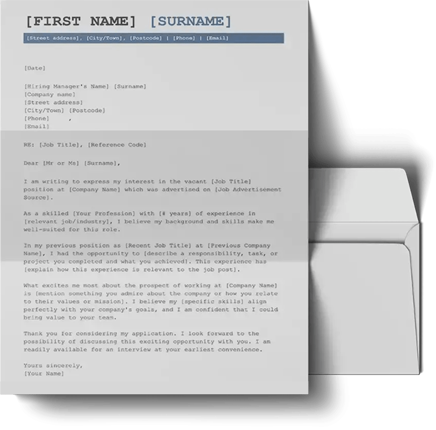 Cover letter template for the uk (2025)