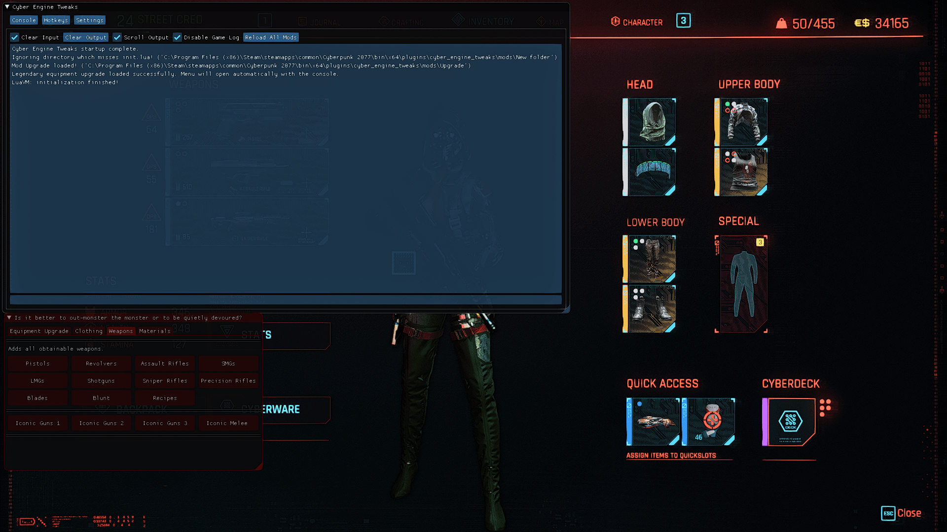 The Edgerunner Bazaar At Cyberpunk 2077 Nexus Mods And Munity Select the attachment that you want to remove and then press the Unequip button.