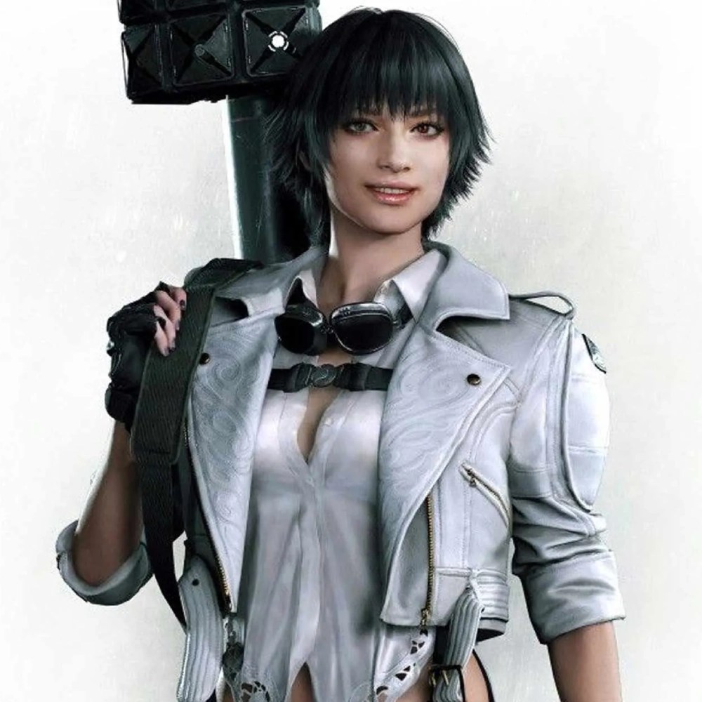 devil may cry 5 white leather jacket