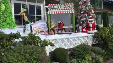 Candy Shack Yard Decorations at Balboa Island, CA