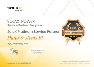 DadoSystems, Certified solax partner DadoSystems, professional and certified solax partner